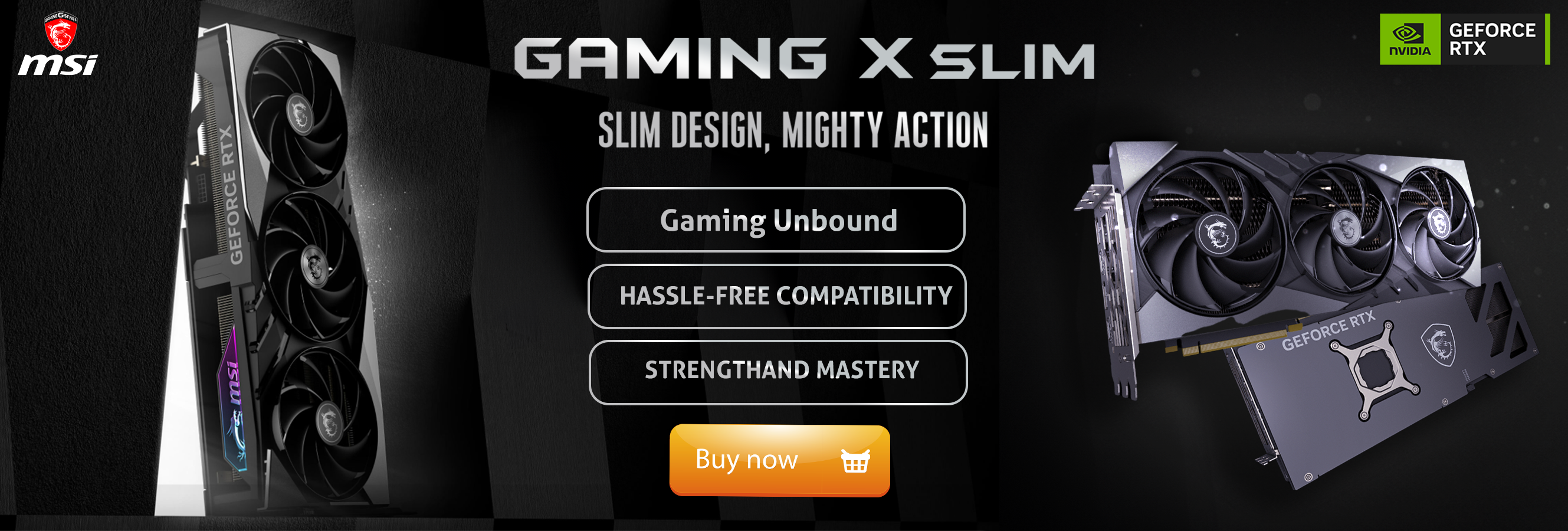 MSI GeForce RTX 4080 Gaming X SLIM 16GB GDDR6X